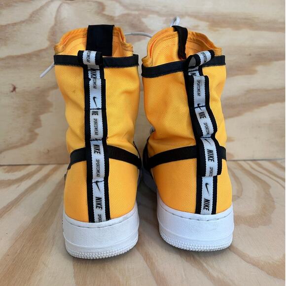 Nike -SF Air Force 1 High Laser -Sneakers -Yellow Black -Men's - 12 - 864024-800 - Picture 6 of 9